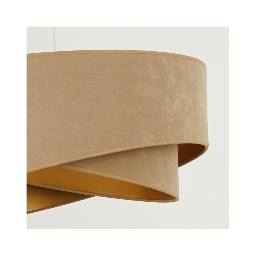 Brilagi - Lampadario LED a sospensione con filo LYRA 1xE27/15W/230V marrone/oro
