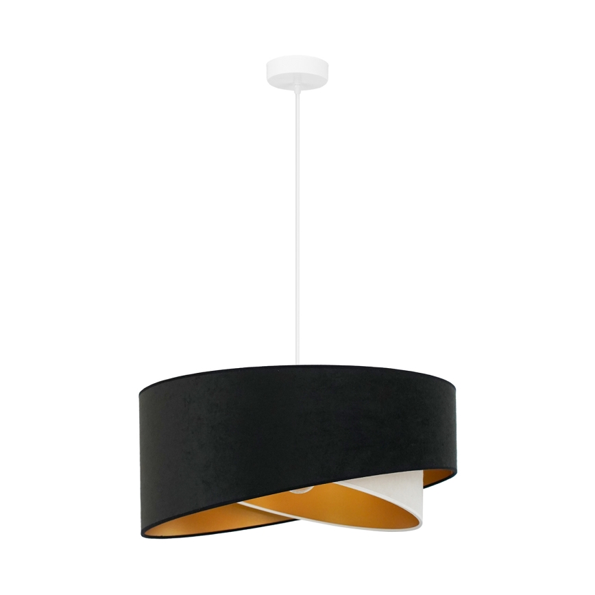 Brilagi - Lampadario LED a sospensione con filo LYRA 1xE27/15W/230V nero/color crema/oro