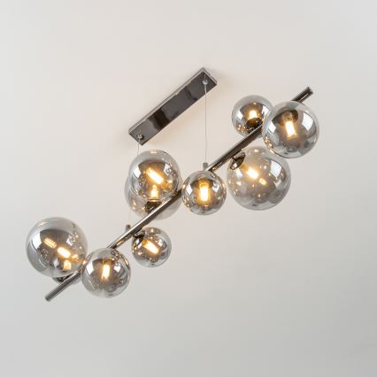 Brilagi - Lampadario LED a sospensione con filo MILLA 10xG9/3W/230V cromo lucido/fumé