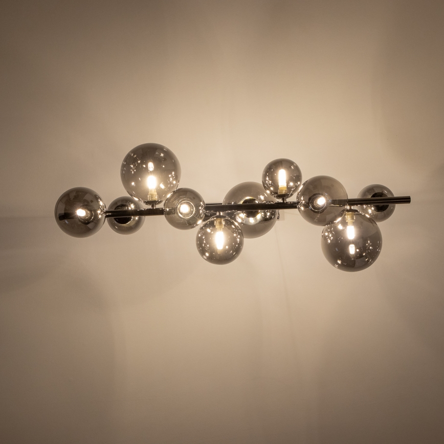 Brilagi - Lampadario LED a sospensione con filo MILLA 10xG9/3W/230V cromo lucido/fumé