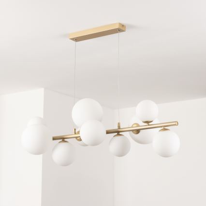 Brilagi - Lampadario LED a sospensione con filo MILLA 10xG9/3W/230V oro/bianco