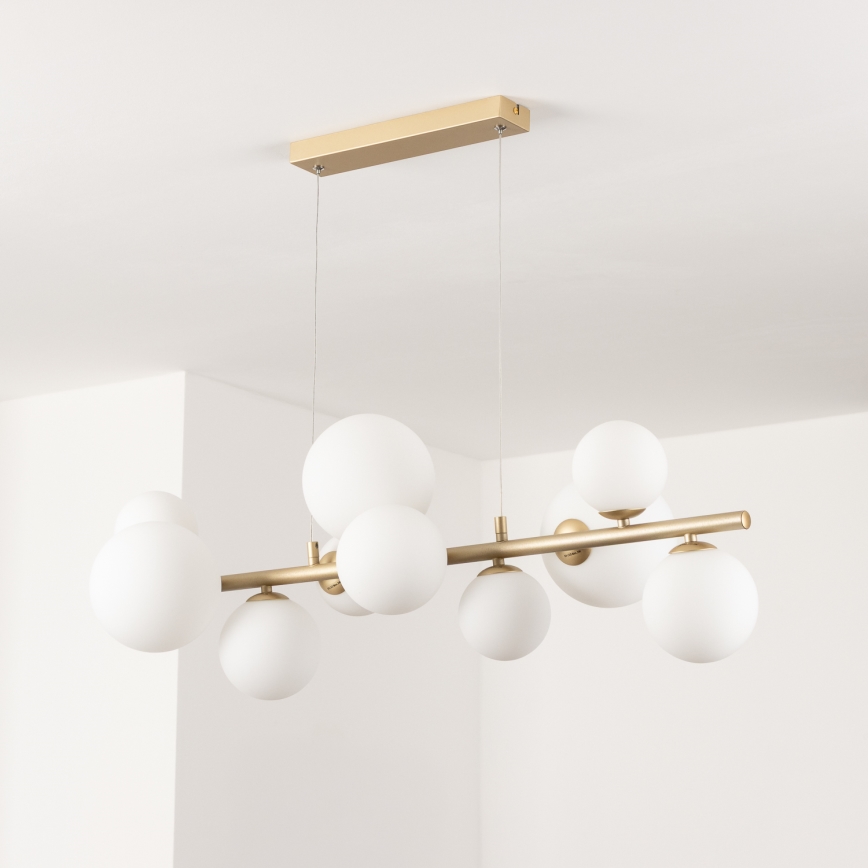 Brilagi - Lampadario LED a sospensione con filo MILLA 10xG9/3W/230V oro/bianco