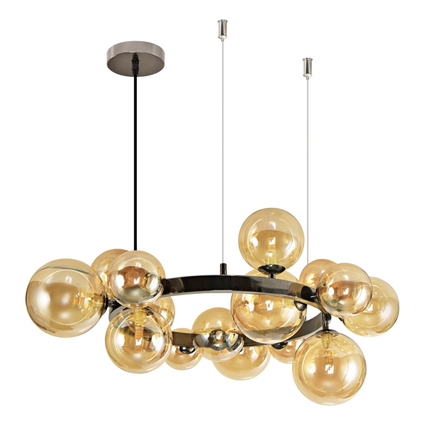 Brilagi - Lampadario LED a sospensione con filo MILLA 15xG9/3W/230V cromo lucido/oro