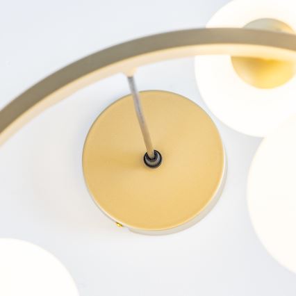 Brilagi - Lampadario LED a sospensione con filo MILLA 15xG9/3W/230V oro/bianco