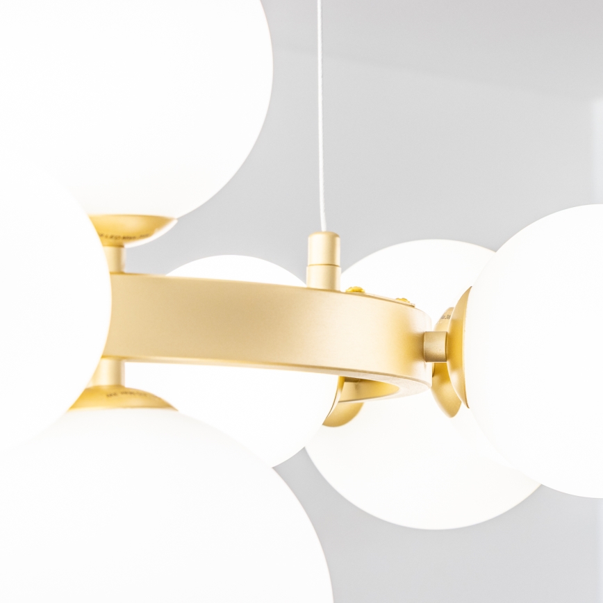 Brilagi - Lampadario LED a sospensione con filo MILLA 15xG9/3W/230V oro/bianco