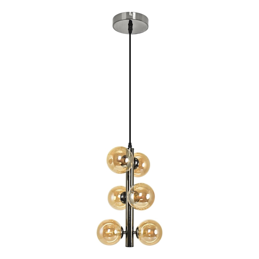 Brilagi - Lampadario LED a sospensione con filo MILLA 6xG9/3W/230V cromo lucido/oro