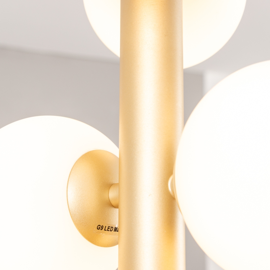 Brilagi - Lampadario LED a sospensione con filo MILLA 6xG9/3W/230V oro/bianco