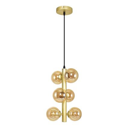 Brilagi - Lampadario LED a sospensione con filo MILLA 6xG9/3W/230V oro