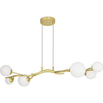 Brilagi - Lampadario LED a sospensione con filo MISTEL 6xG9/3W/230V oro/bianco