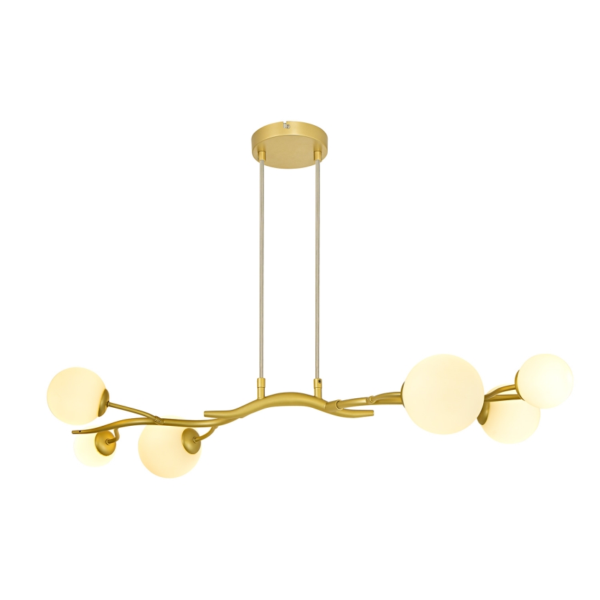 Brilagi - Lampadario LED a sospensione con filo MISTEL 6xG9/3W/230V oro/bianco