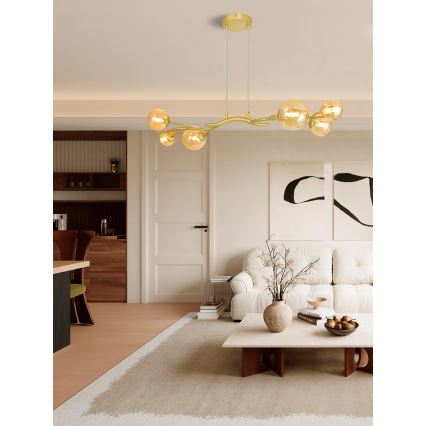 Brilagi - Lampadario LED a sospensione con filo MISTEL 6xG9/3W/230V oro