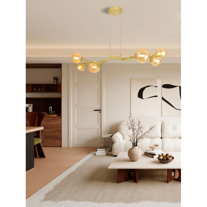 Brilagi - Lampadario LED a sospensione con filo MISTEL 6xG9/3W/230V oro