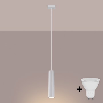 Brilagi - Lampadario LED a sospensione CRESTO con cavo 1xGU10/10W/230V, bianco