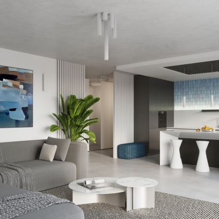 Brilagi - Lampadario LED a sospensione CRESTO con cavo 1xGU10/10W/230V, bianco