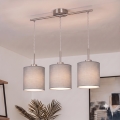 Brilagi - Lampadario LED a sospensione NUBILA 3xE27/60W/230V grigio chiaro
