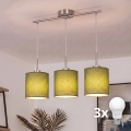 Brilagi - Lampadario LED a sospensione NUBILA 3xE27/60W/230V verde