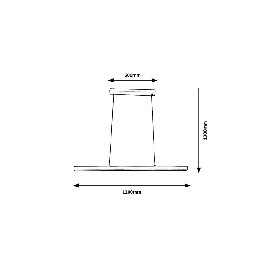 Brilagi - Lampadario LED a sospensione PAXIS LED/30W/230V 120 cm, bianco