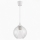 Brilagi - Lampadario LED a sospensione RETRO GLASS 1xE27/60W/230V Ø 18 cm bianco/trasparente