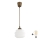 Brilagi - Lampadario LED a sospensione RETRO GLASS 1xE27/60W/230V Ø 20 cm marrone/bianco