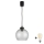 Brilagi - Lampadario LED a sospensione RETRO GLASS 1xE27/60W/230V Ø 25 cm nero/fumé