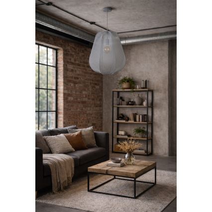 Brilagi - Lampadario LED a sospensione su cavo ARVEN 1xE27/8W/230V Ø 37 cm, grigio
