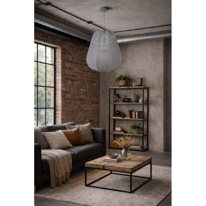 Brilagi - Lampadario LED a sospensione su cavo ARVEN 1xE27/8W/230V Ø 37 cm, grigio