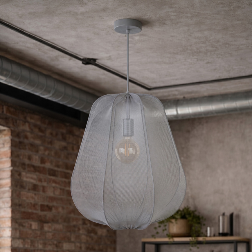 Brilagi - Lampadario LED a sospensione su cavo ARVEN 1xE27/8W/230V Ø 37 cm, grigio