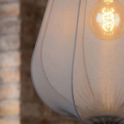 Brilagi - Lampadario LED a sospensione su cavo ARVEN 1xE27/8W/230V Ø 37 cm, grigio