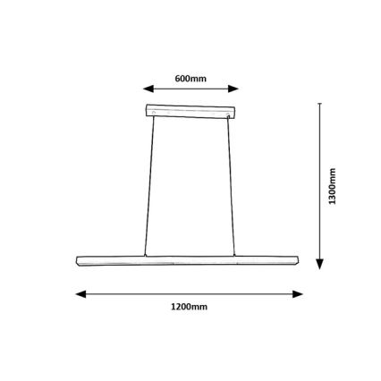 Brilagi - Lampadario LED a sospensione su cavo AXIS LED/30W/230V 120 cm bianco