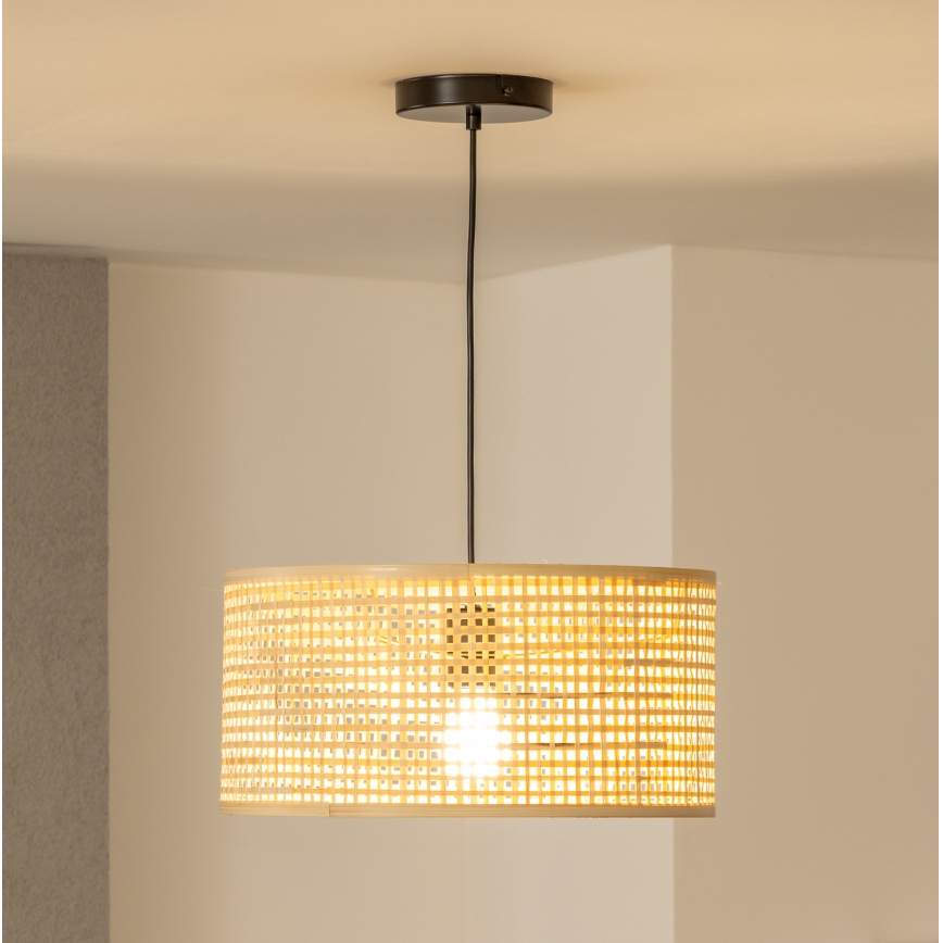 Brilagi - Lampadario LED a sospensione su cavo CERIA BOHO 1xE27/40W/230V Ø 40 cm bambù