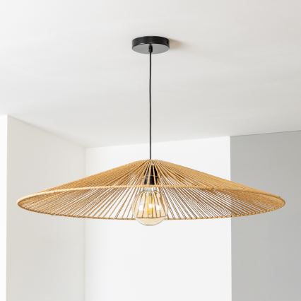 Brilagi - Lampadario LED a sospensione su cavo CERIA BOHO 1xE27/40W/230V Ø 90 cm marrone