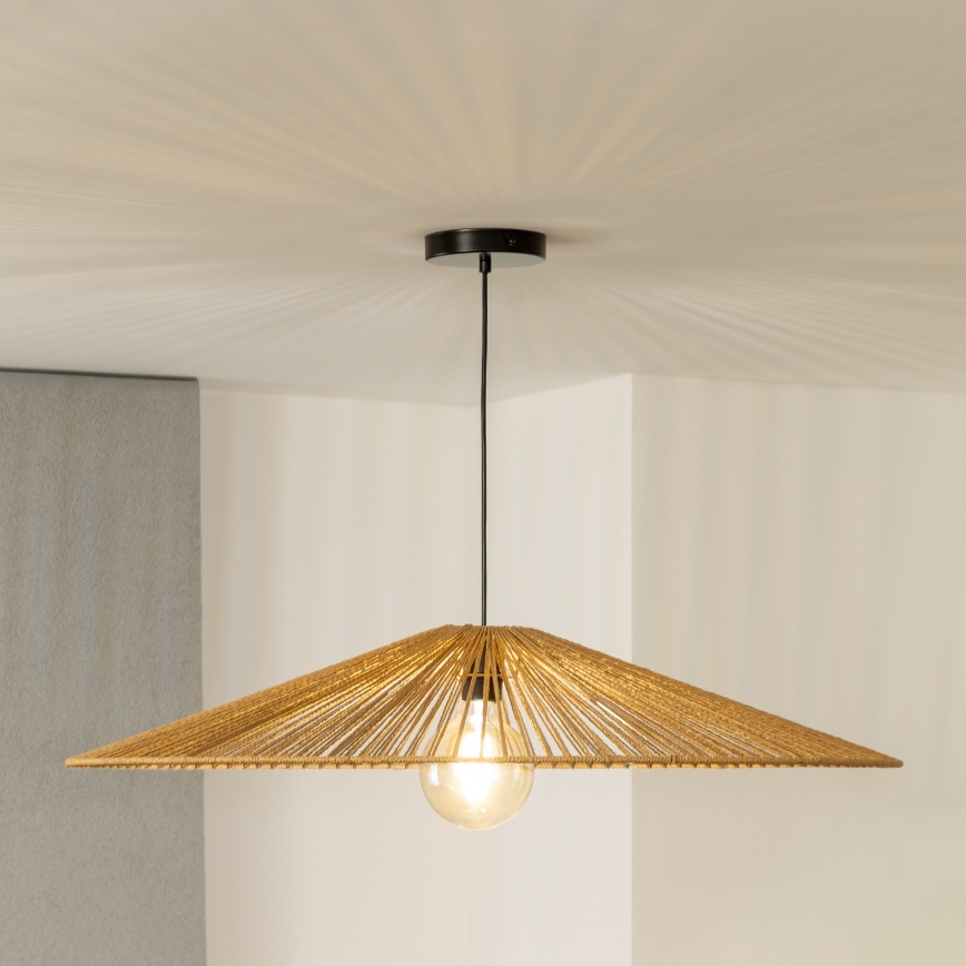 Brilagi - Lampadario LED a sospensione su cavo CERIA BOHO 1xE27/40W/230V Ø 90 cm marrone