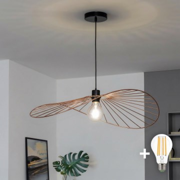 Brilagi - Lampadario LED a sospensione su cavo CERIA WIRE 1xE27/40W/230V 60x80 cm bronzo