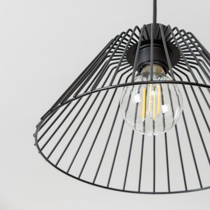 Brilagi - Lampadario LED a sospensione su cavo CERIA WIRE, 1xE27/40W/230V, Ø 30 cm, nero