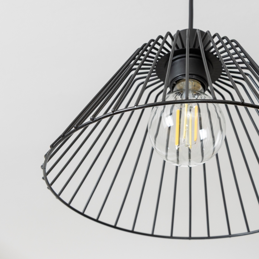 Brilagi - Lampadario LED a sospensione su cavo CERIA WIRE, 1xE27/40W/230V, Ø 30 cm, nero