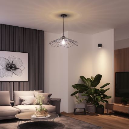 Brilagi - Lampadario LED a sospensione su cavo CERIA WIRE 1xE27/40W/230V Ø 60 cm nero