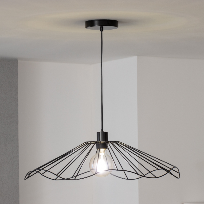 Brilagi - Lampadario LED a sospensione su cavo CERIA WIRE 1xE27/40W/230V Ø 60 cm nero