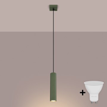 Brilagi - Lampadario LED a sospensione su cavo CRESTO 1xGU10/10W/230V verde