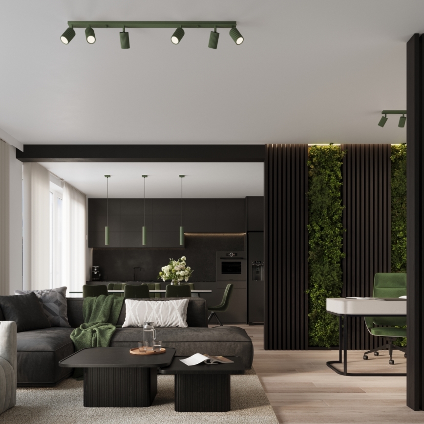 Brilagi - Lampadario LED a sospensione su cavo CRESTO 1xGU10/10W/230V verde