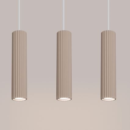 Brilagi - Lampadario LED a sospensione su cavo CRESTO 3xGU10/10W/230V taupe