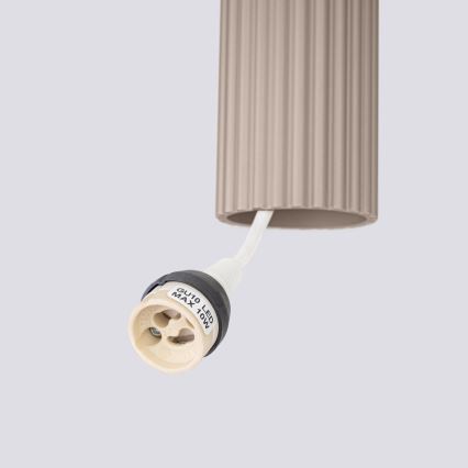 Brilagi - Lampadario LED a sospensione su cavo CRESTO 3xGU10/10W/230V taupe