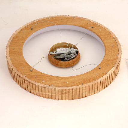 Brilagi - Lampadario LED a sospensione con cavo FALCON WOOD MODERN LED/40W/230V 3000/4000/6000K Ø 60 cm in legno