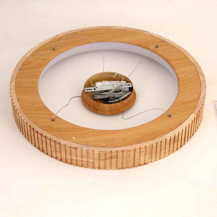 Brilagi - Lampadario LED a sospensione con cavo FALCON WOOD MODERN LED/40W/230V 3000/4000/6000K Ø 60 cm in legno