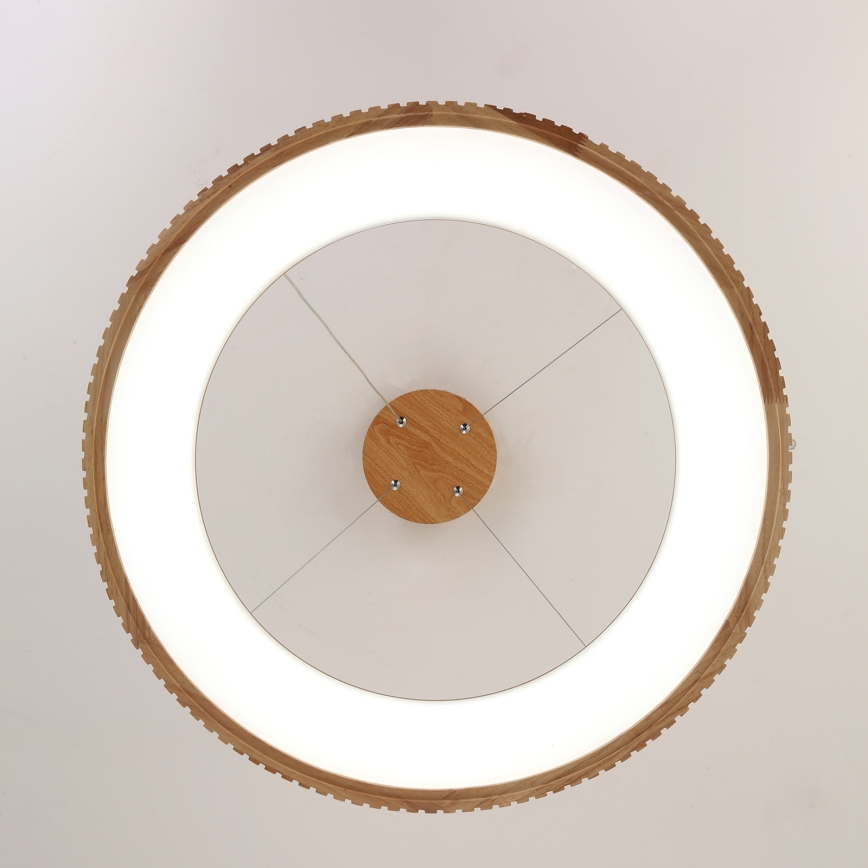 Brilagi - Lampadario LED a sospensione con cavo FALCON WOOD MODERN LED/40W/230V 3000/4000/6000K Ø 60 cm in legno