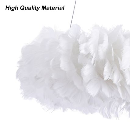 Brilagi - Lampadario LED a sospensione su cavo FEATHER 3xE27/40W/230V + 3xLED/3W Ø 50 cm bianco