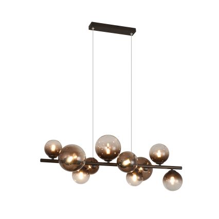 Brilagi - Lampadario LED a sospensione su cavo MILLA 10xG9/3W/230V marrone/marrone fumé