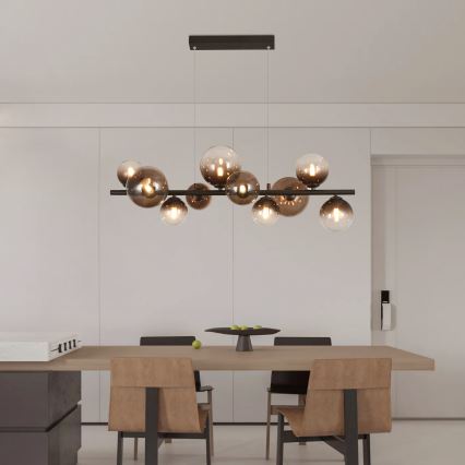 Brilagi - Lampadario LED a sospensione su cavo MILLA 10xG9/3W/230V marrone/marrone fumé