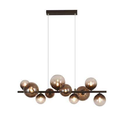 Brilagi - Lampadario LED a sospensione su cavo MILLA 10xG9/3W/230V marrone/marrone fumé