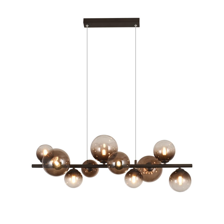 Brilagi - Lampadario LED a sospensione su cavo MILLA 10xG9/3W/230V marrone/marrone fumé