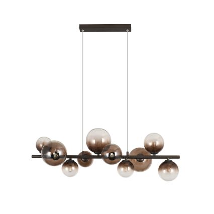 Brilagi - Lampadario LED a sospensione su cavo MILLA 10xG9/3W/230V marrone/marrone fumé